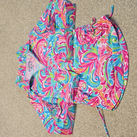 IBKUL Womens AUBREY CANDY PINK Long Sleeve‎ Mock Golf Shirt Sz XS Pickleball - Picture 1 of 6